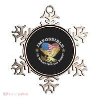 Impossible Is What We Do Best Inauguration 2025 Quote Metallic Star Ornament
