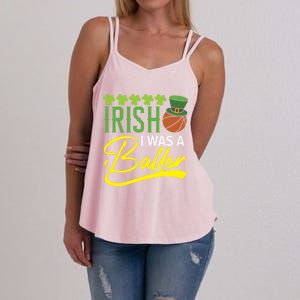 Irish I Was A Baller Basketball Player St Patrick's Day Gift Women's Strappy Tank