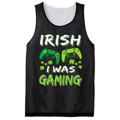 Irish I Was Gaming Funny St Patricks Day Gamer Mesh Reversible Basketball Jersey Tank