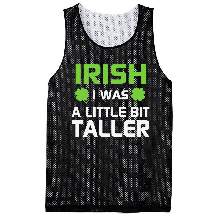 Irish I Was A Little Bit Taller Mesh Reversible Basketball Jersey Tank