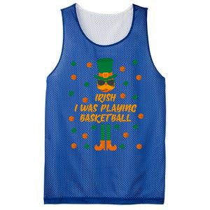 Irish I Was Playing Basketball St Patricks Day Great Gift Mesh Reversible Basketball Jersey Tank