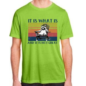 It Is What It Is And It Is Not Great Raccoon Adult ChromaSoft Performance T-Shirt