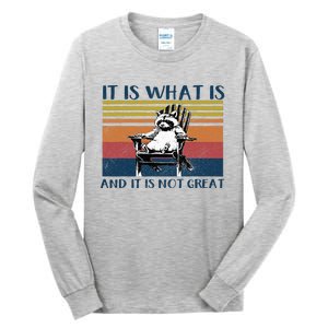 It Is What It Is And It Is Not Great Raccoon Tall Long Sleeve T-Shirt