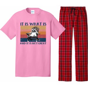 It Is What It Is And It Is Not Great Raccoon Pajama Set