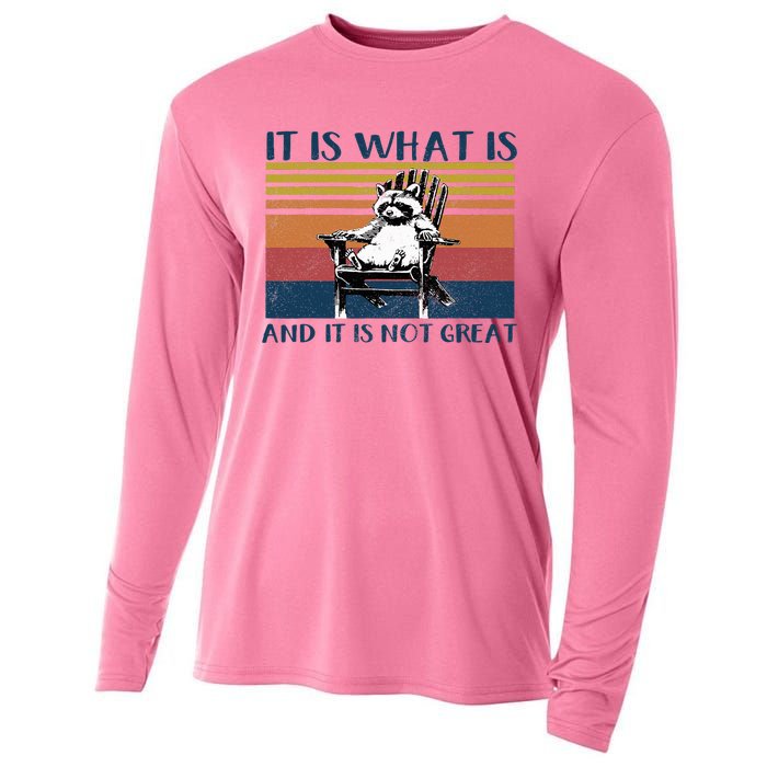 It Is What It Is And It Is Not Great Raccoon Cooling Performance Long Sleeve Crew