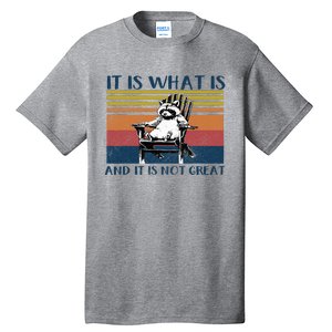 It Is What It Is And It Is Not Great Raccoon Tall T-Shirt