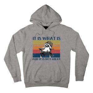 It Is What It Is And It Is Not Great Raccoon Tall Hoodie