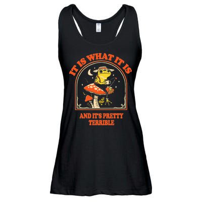 It Is What It Is And ItS Pretty Terrible Ladies Essential Flowy Tank