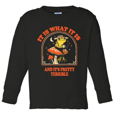 It Is What It Is And ItS Pretty Terrible Toddler Long Sleeve Shirt