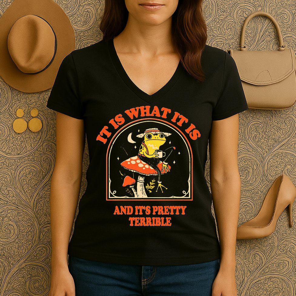 It Is What It Is And ItS Pretty Terrible Women's V-Neck T-Shirt