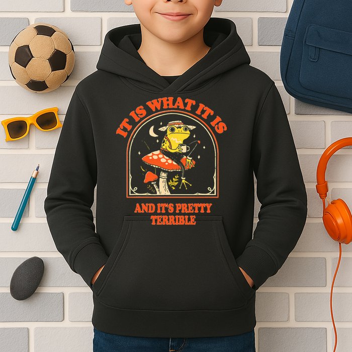 It Is What It Is And ItS Pretty Terrible Kids Hoodie