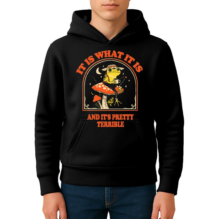 It Is What It Is And ItS Pretty Terrible Kids Hoodie