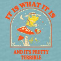 It Is What It Is And ItS Pretty Terrible Sueded Cloud Jersey T-Shirt