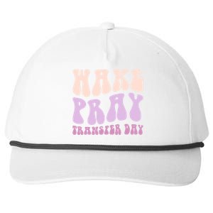 Ivf Infertility Warrior Wake Pray Transfer Day Great Gift Snapback Five-Panel Rope Hat