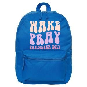 Ivf Infertility Warrior Wake Pray Transfer Day Great Gift 16 in Basic Backpack