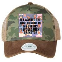 If I Wanted The Government In My Uterus I Would Fuck A Senator Legacy Tie Dye Trucker Hat