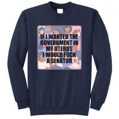 If I Wanted The Government In My Uterus I Would Fuck A Senator Sweatshirt