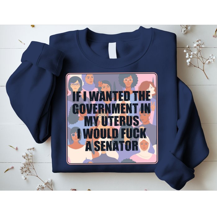 If I Wanted The Government In My Uterus I Would Fuck A Senator Sweatshirt