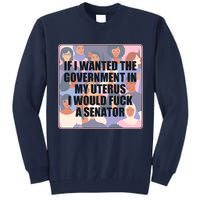If I Wanted The Government In My Uterus I Would Fuck A Senator Tall Sweatshirt