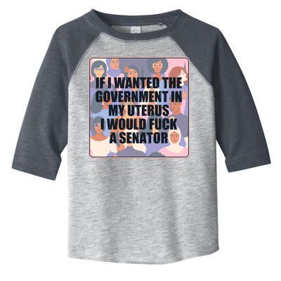 If I Wanted The Government In My Uterus I Would Fuck A Senator Toddler Fine Jersey T-Shirt