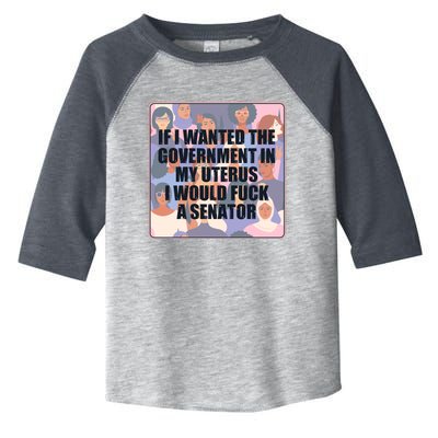 If I Wanted The Government In My Uterus I Would Fuck A Senator Toddler Fine Jersey T-Shirt