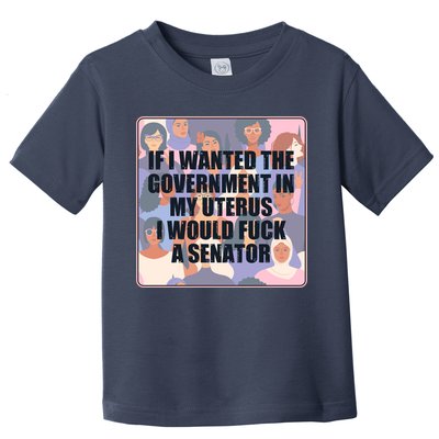 If I Wanted The Government In My Uterus I Would Fuck A Senator Toddler T-Shirt
