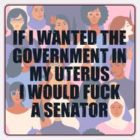If I Wanted The Government In My Uterus I Would Fuck A Senator Garment-Dyed Sweatshirt
