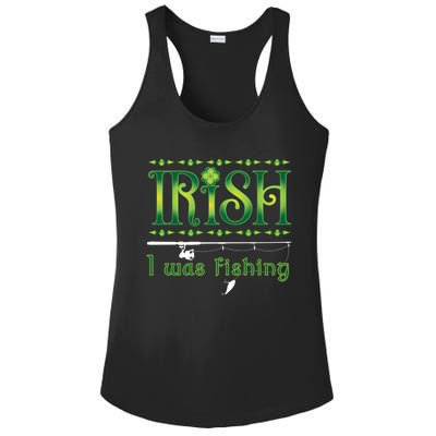 Irish I Was Fishing Shamrock Gift Ladies PosiCharge Competitor Racerback Tank