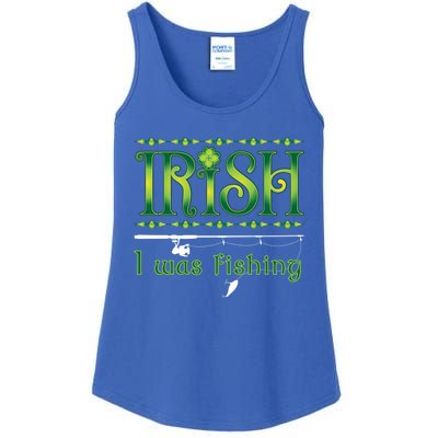 Irish I Was Fishing Shamrock Gift Ladies Essential Tank