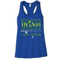 Irish I Was Fishing Shamrock Gift Women's Racerback Tank