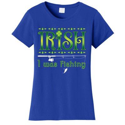 Irish I Was Fishing Shamrock Gift Women's T-Shirt