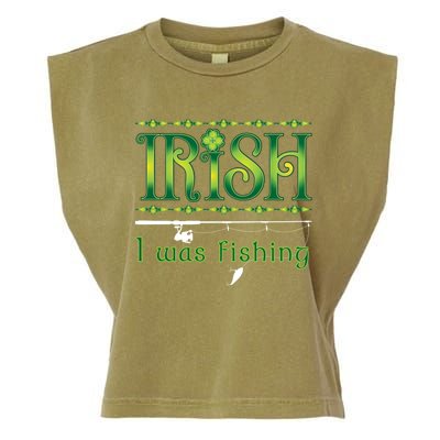 Irish I Was Fishing Shamrock Gift Garment-Dyed Women's Muscle Tee