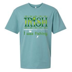 Irish I Was Fishing Shamrock Gift Sueded Cloud Jersey T-Shirt