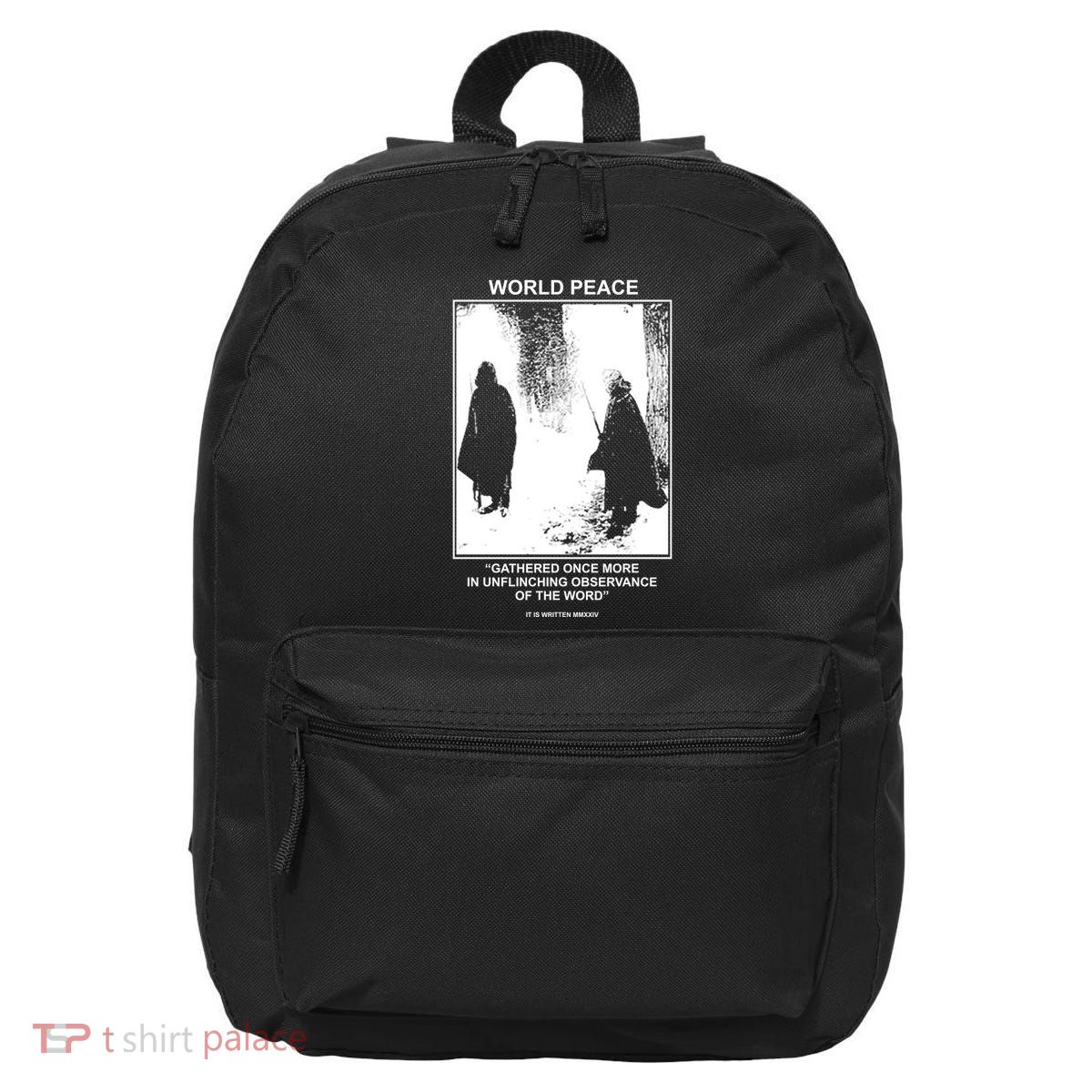 It Is Written Usa Mmxxiv World Peace Gathered Once More 16 in Basic Backpack