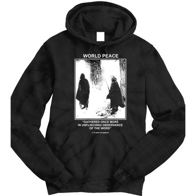 It Is Written Usa Mmxxiv World Peace Gathered Once More Tie Dye Hoodie