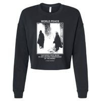It Is Written Usa Mmxxiv World Peace Gathered Once More Cropped Pullover Crew