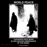 It Is Written Usa Mmxxiv World Peace Gathered Once More Womens T-Shirt