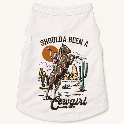 If I Was A Cowgirl ID Be Wild And Free Doggie Tank