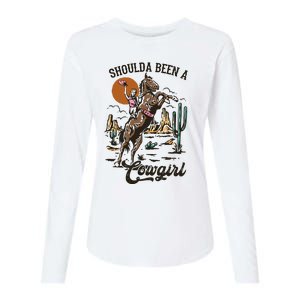 If I Was A Cowgirl ID Be Wild And Free Womens Cotton Relaxed Long Sleeve T-Shirt