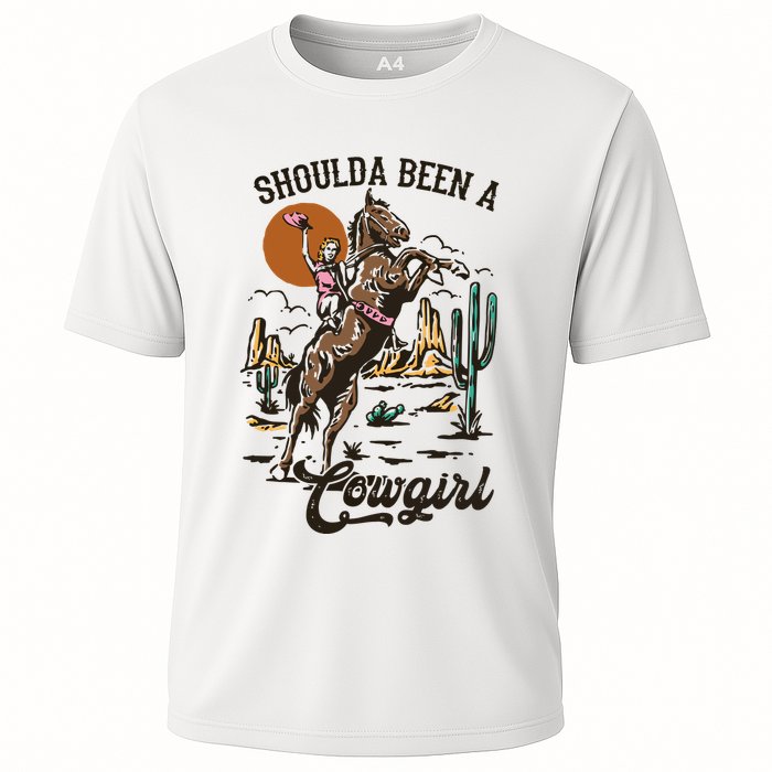 If I Was A Cowgirl ID Be Wild And Free Cooling Performance Crew T-Shirt