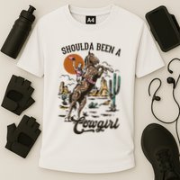 If I Was A Cowgirl ID Be Wild And Free Cooling Performance Crew T-Shirt