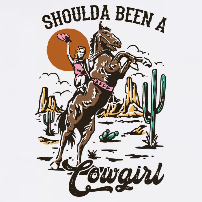 If I Was A Cowgirl ID Be Wild And Free Cooling Performance Crew T-Shirt