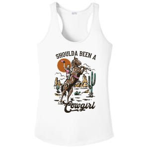 If I Was A Cowgirl ID Be Wild And Free Ladies PosiCharge Competitor Racerback Tank