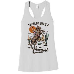 If I Was A Cowgirl ID Be Wild And Free Women's Racerback Tank