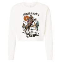 If I Was A Cowgirl ID Be Wild And Free Cropped Pullover Crew