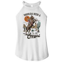 If I Was A Cowgirl ID Be Wild And Free Women's Perfect Tri Rocker Tank