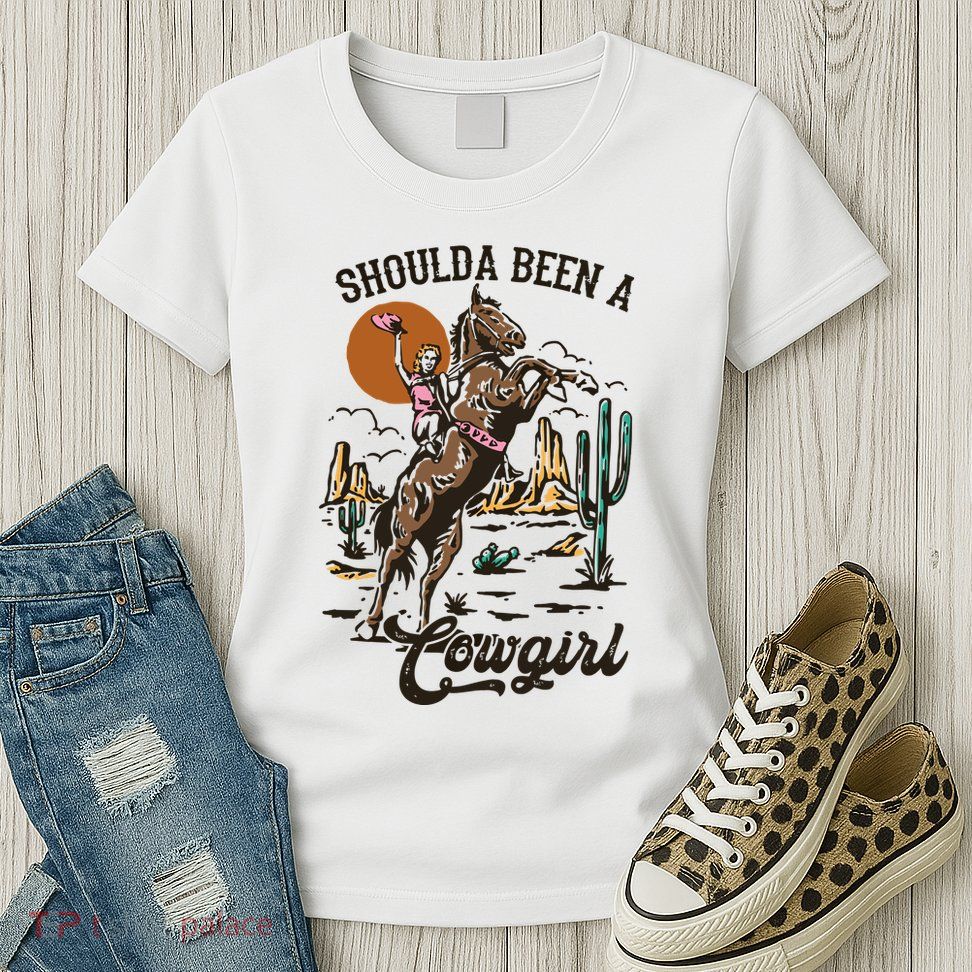 If I Was A Cowgirl ID Be Wild And Free Womens T-Shirt