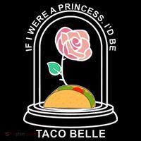 If I Were A Princess I'd Be TacoBelle Funny Meme Flexfit Unipanel Trucker Cap