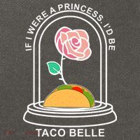If I Were A Princess I'd Be TacoBelle Funny Meme Cotton Canvas Backpack