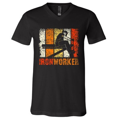 Ironworker Iron Worker Ironwork Ironworkers Ironworker V-Neck T-Shirt